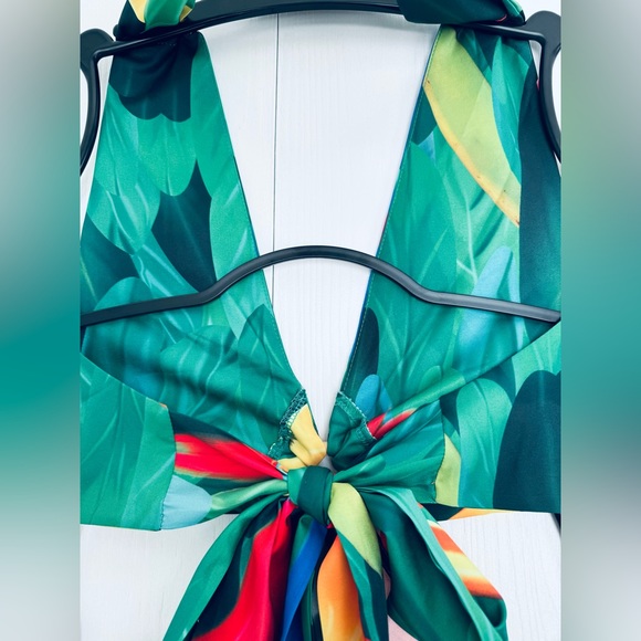 ‼️Final price list will remove down afternoon bikini Cover Up halter Dress - Picture 13 of 16